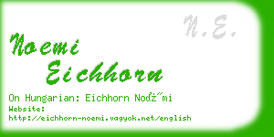 noemi eichhorn business card